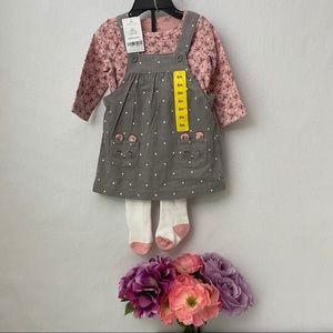 Carter’s 3-Piece baby dress, Size 6m, 9m, NWT